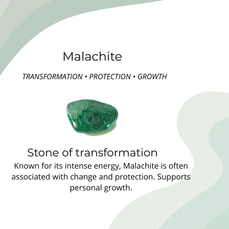 Malachite Adjustable Ring "Calyros"