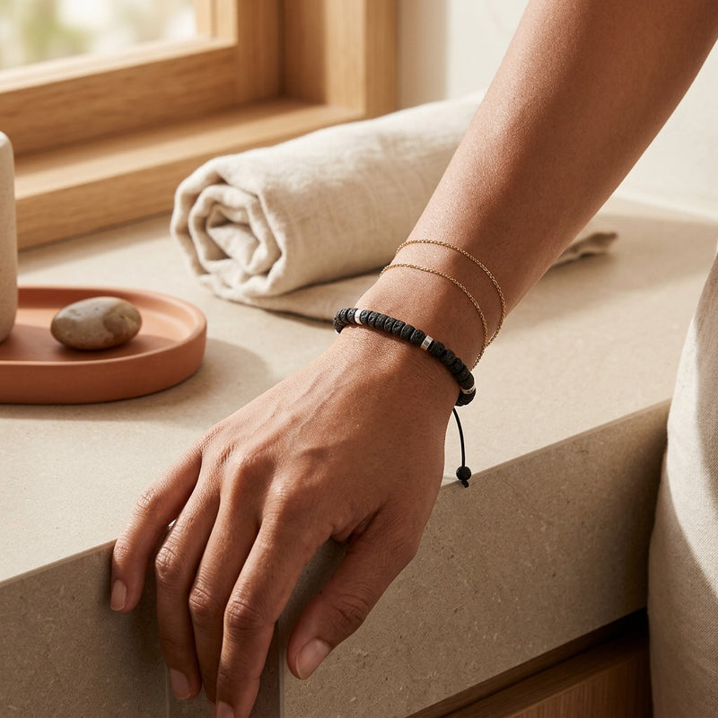 Lava Stone Bracelet "Emperor"