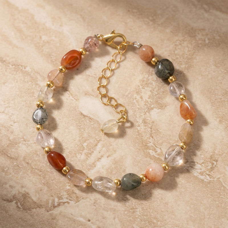 Mixed Agate Stone Bracelet “Yanlei”