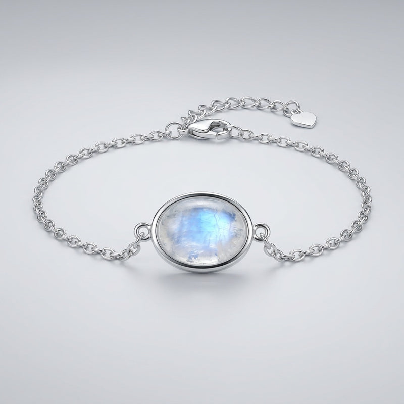 Moonstone Bracelet Silver "LYS"