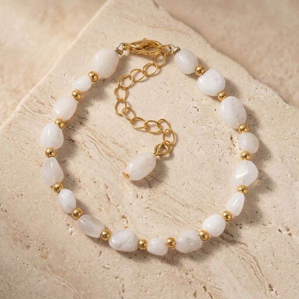 Moonstone Bracelet "Yanlei" adjustable