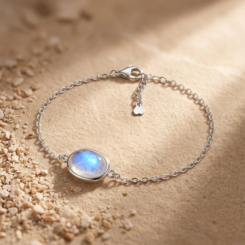 Moonstone Bracelet Silver "LYS"