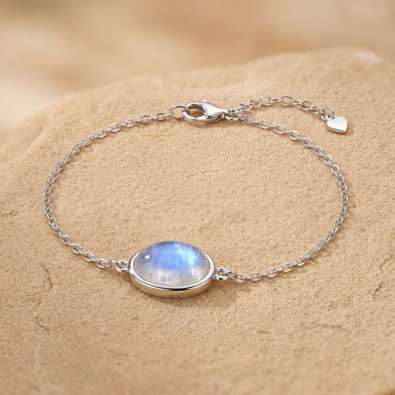 Moonstone Bracelet Silver "LYS"