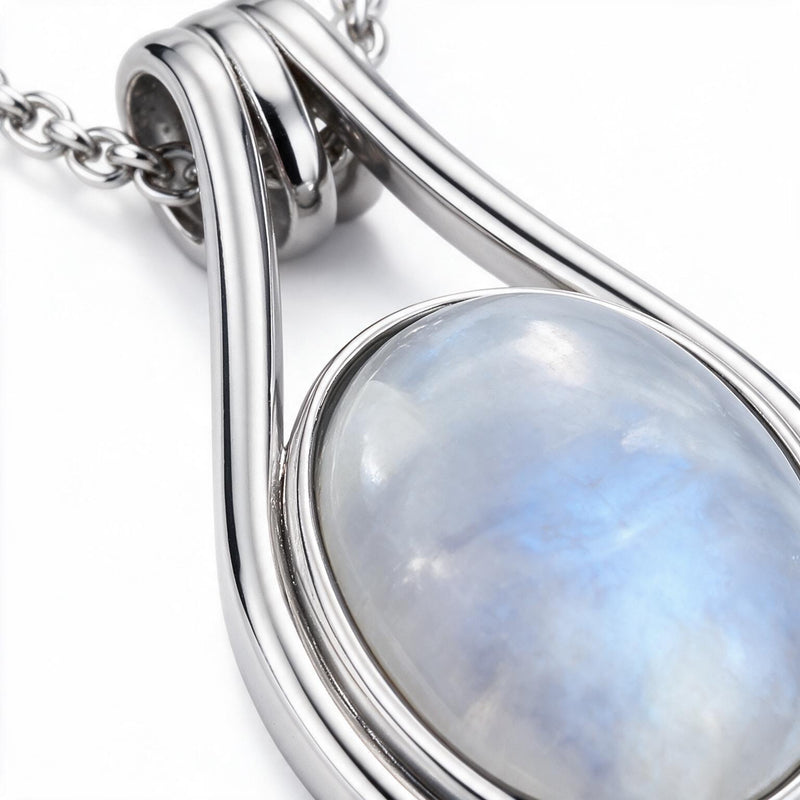 Moonstone Stone Necklace "Luana"