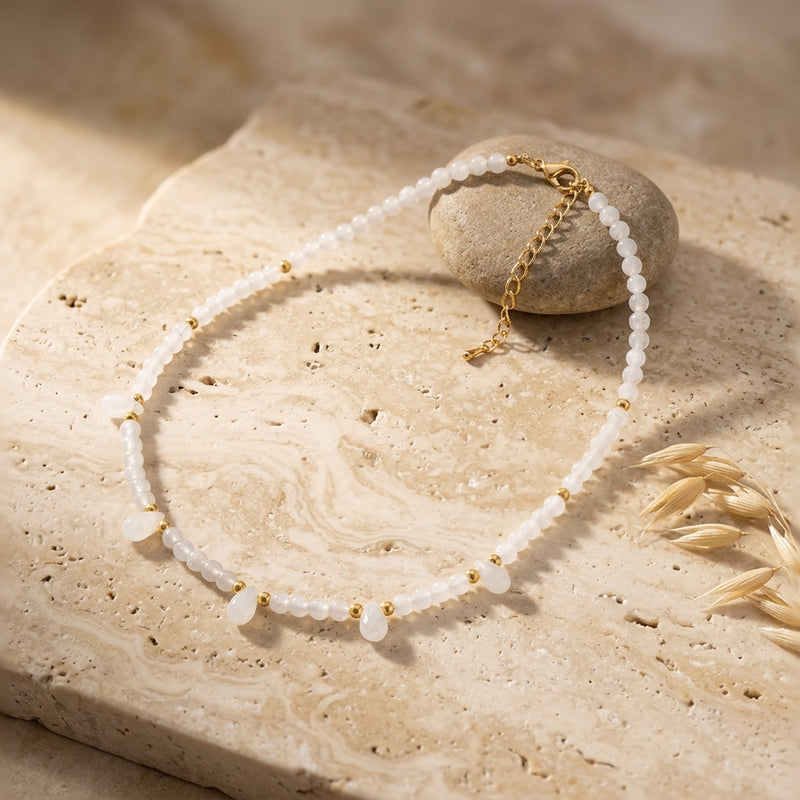 Moonstone Necklace "Reflection"