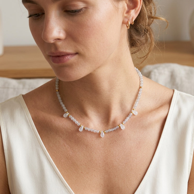Moonstone Necklace "Reflection"