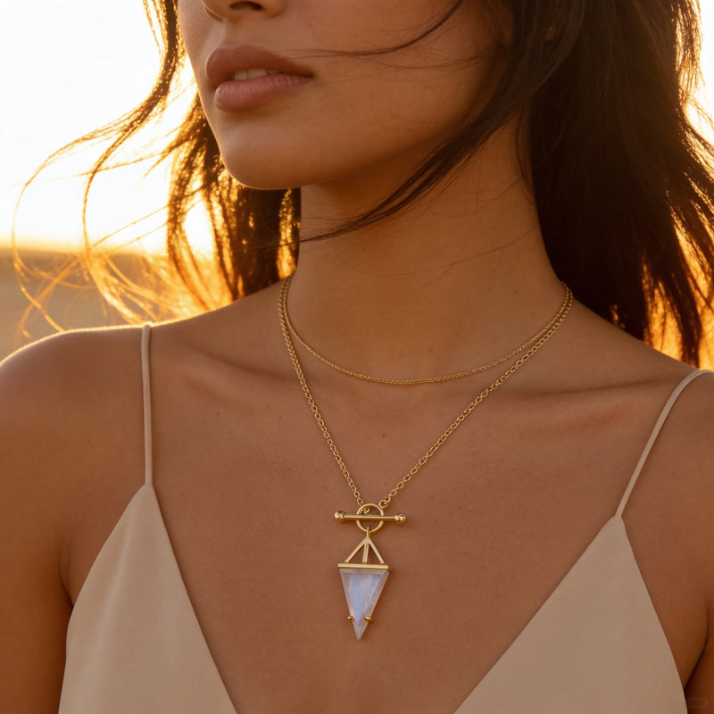 Moonstone Necklace "Hero"