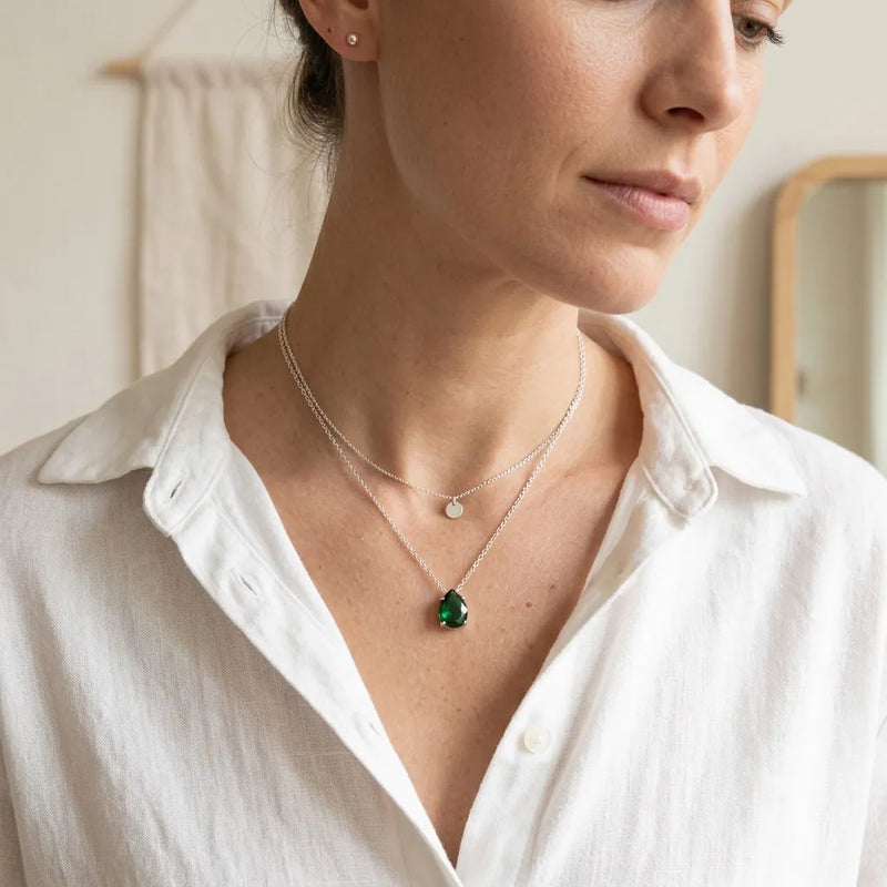 Green Onyx necklace "forest whisper"
