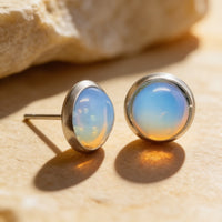 Opal Stone Stud Earrings "Orbita"