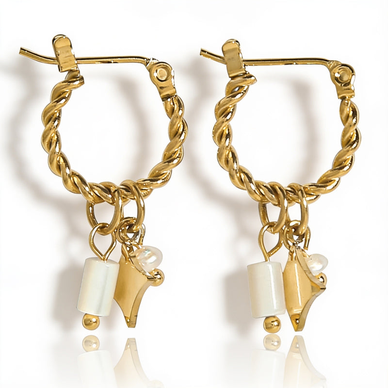 Opal earrings "Noctara"