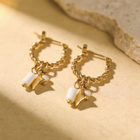Opal earrings "Noctara"