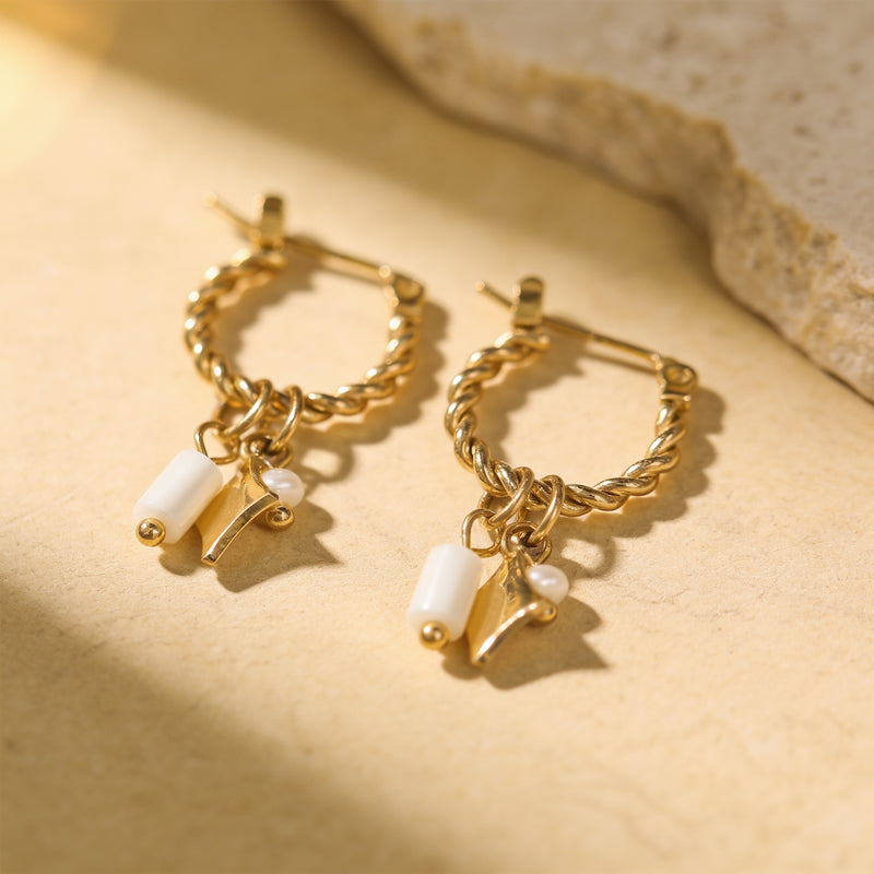 Opal earrings "Noctara"