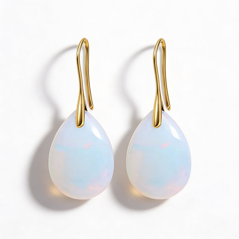 Opal Stone Earrings “Moonflare”