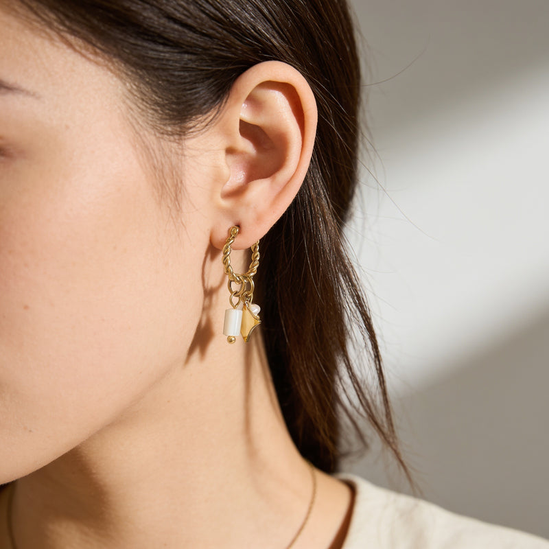 Opal earrings "Noctara"