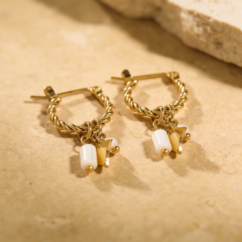 Opal earrings "Noctara"