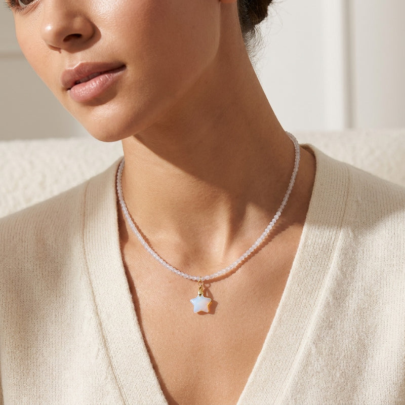 Opal Necklace "Stela"