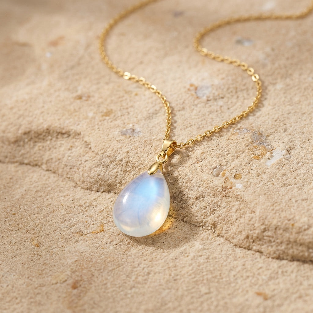 Opal Stone Necklace "Perle"