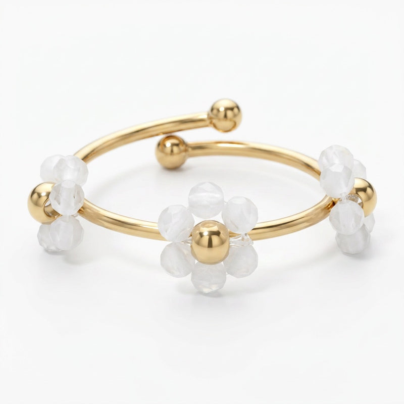 Opal Ring "Flower" adjustable