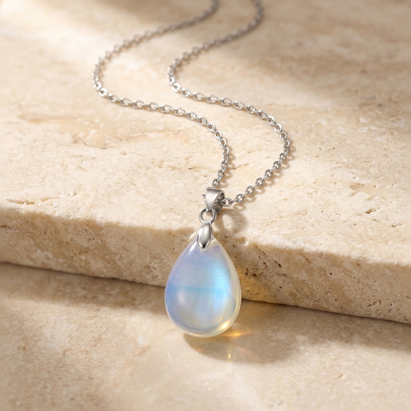 Opal Stone Necklace "Perle"