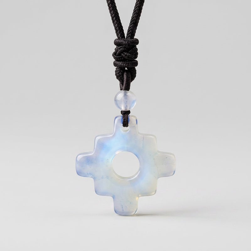 Opal Necklace "Tetris"