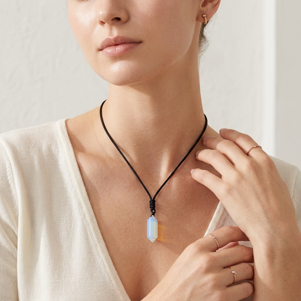 Opal Necklace "Totem"