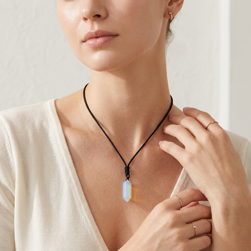 Opal Necklace "Totem"