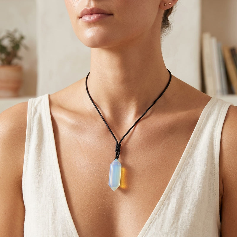 Opal Necklace "Totem"