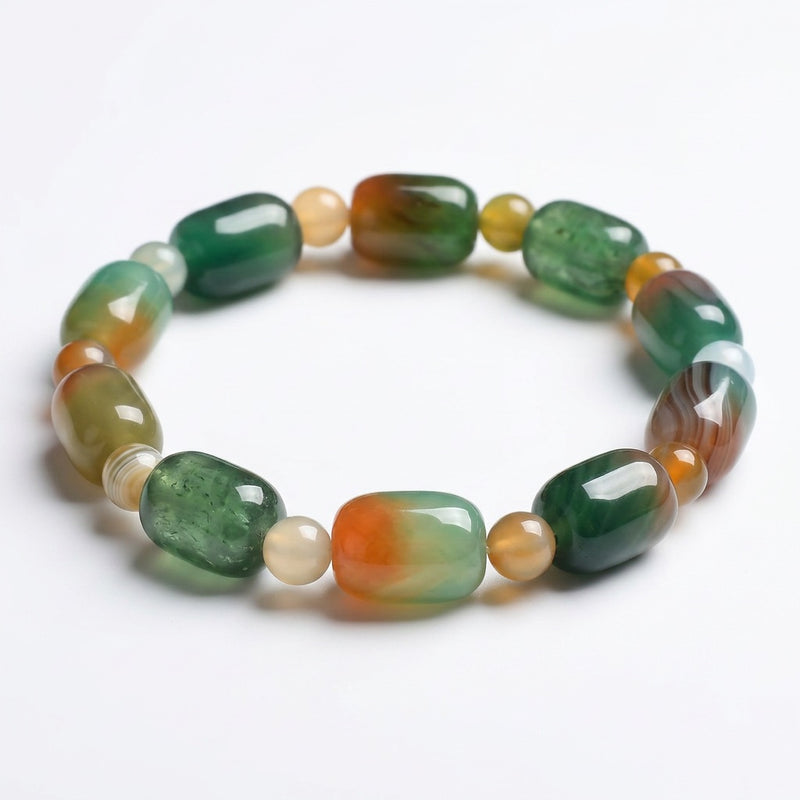 Peacock Agate Bracelet "Elyra"