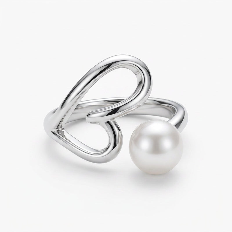 Pearl ring "4ever"