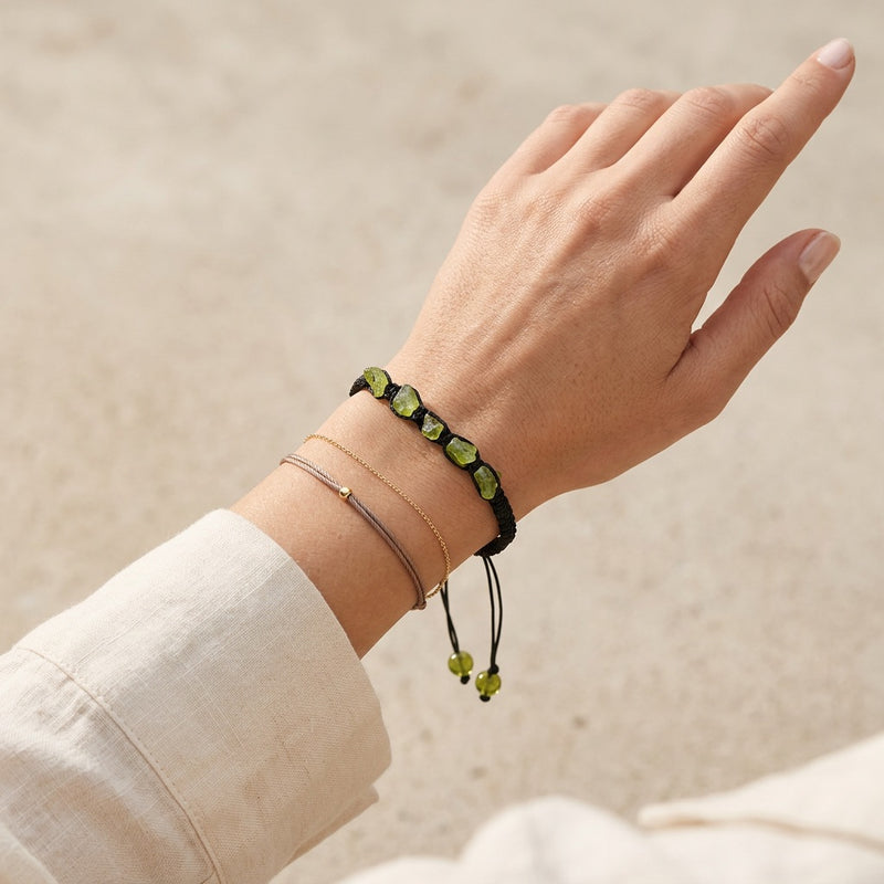 Peridot Stone Bracelet “Lagoon”