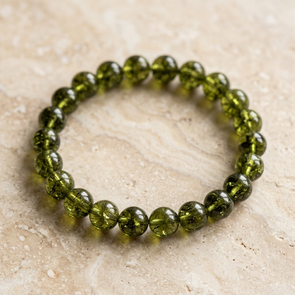 Peridot Stone Bracelet "Verdi"