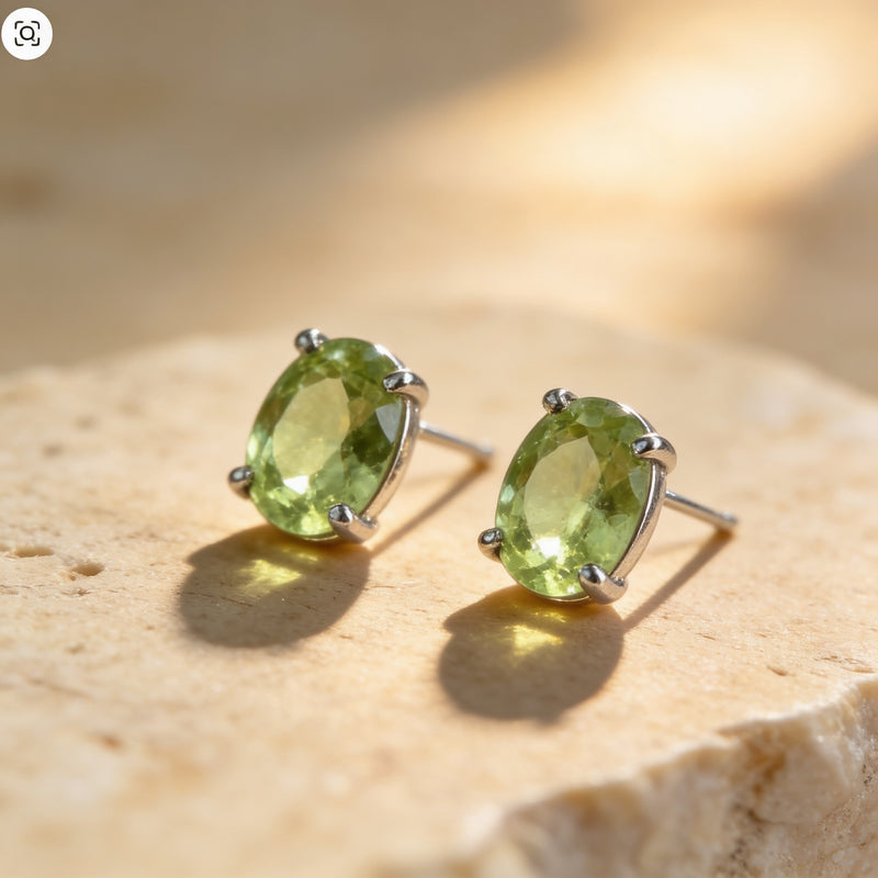 Peridot Earrings "Ydil"