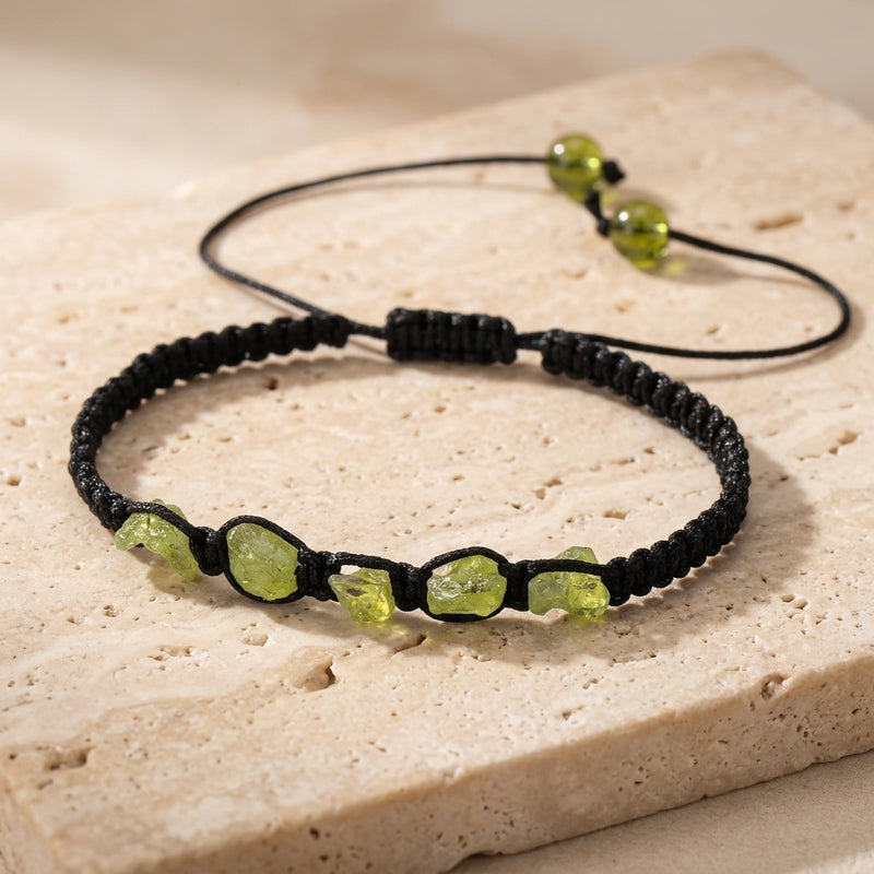 Peridot Stone Bracelet “Lagoon”