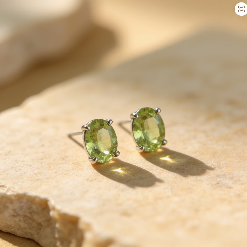 Peridot Earrings "Ydil"