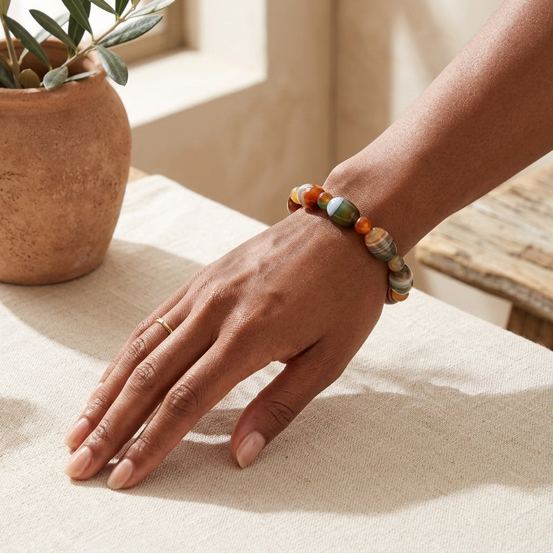 Phoenix Agate Bracelet "Elyra"