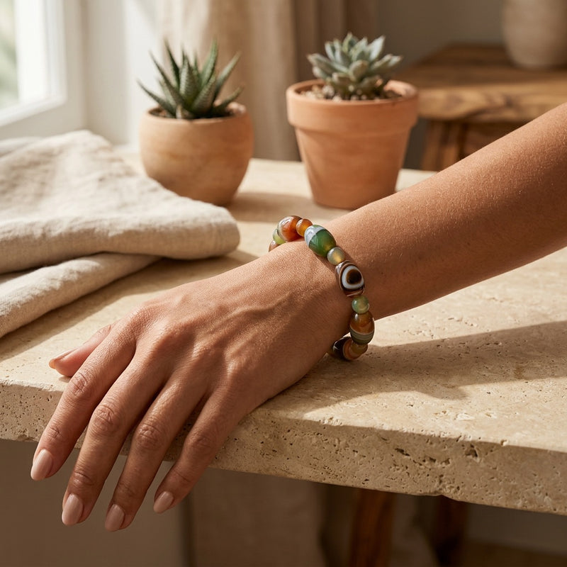 Phoenix Agate Bracelet "Elyra"