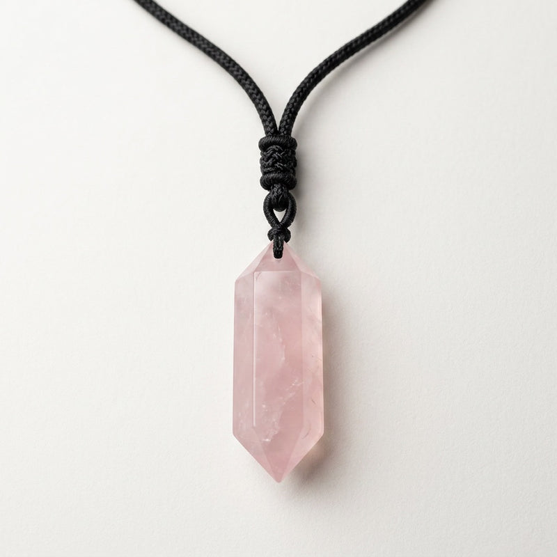 Rose Quartz Necklace "Totem"