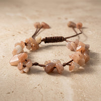 Pink Rhodochrosite Bracelet "madru"