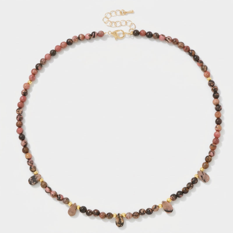Rhodonite Necklace "Reflection"