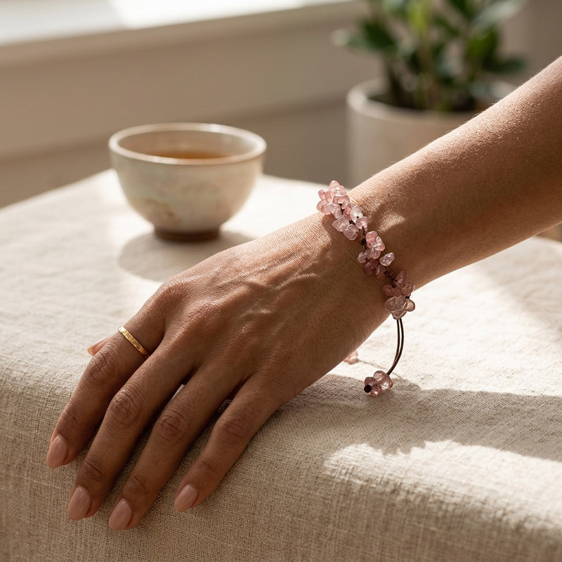 Rose Quartz Bracelet "Madura"