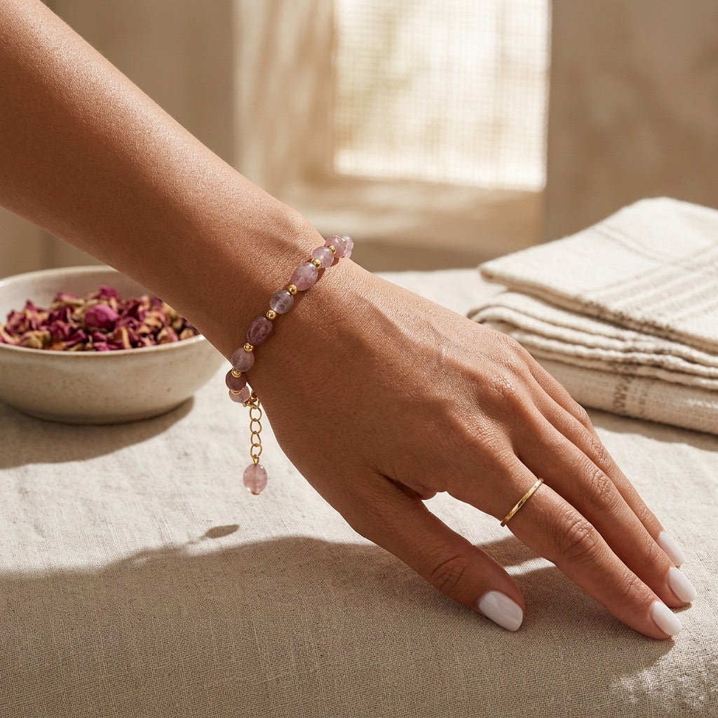 Rose Quartz Bracelet "Yanlei"