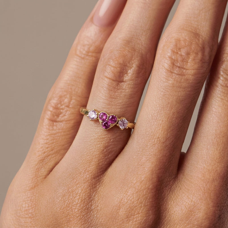 Rose Quartz Ring "Valentine"