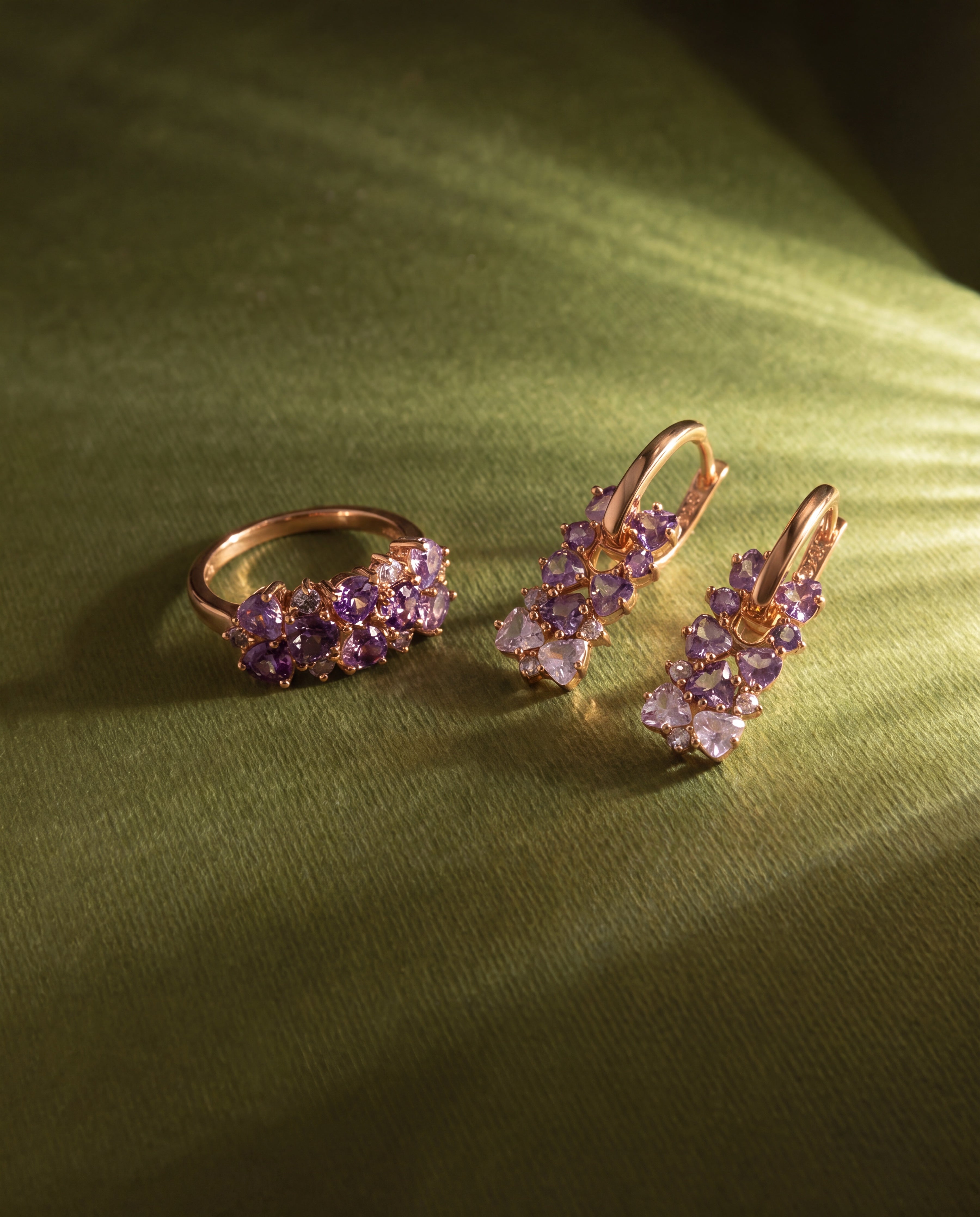Amethyst Ring rose gold "Printemps"