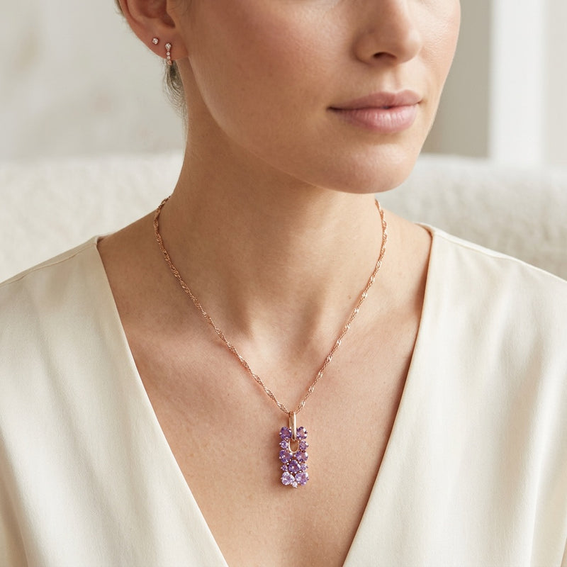 Amethyst Necklace "Gradient"