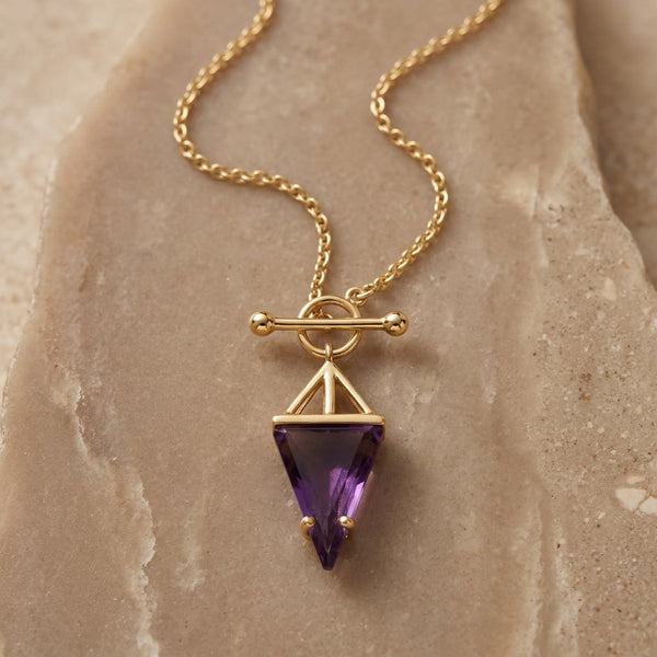Amethyst Necklace "Hero"