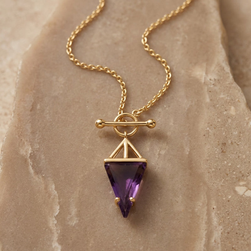 Amethyst Necklace "Hero"