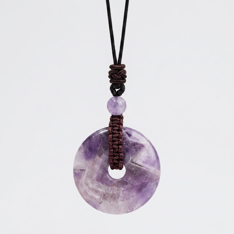 Amethyst Stone Pendant Orbit
