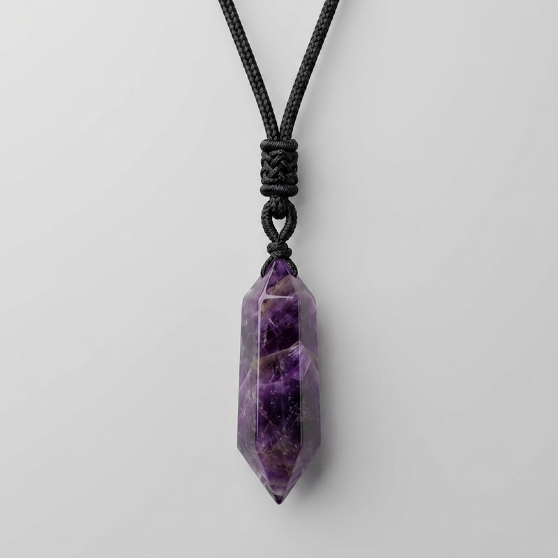 Amethyst Necklace "Totem"