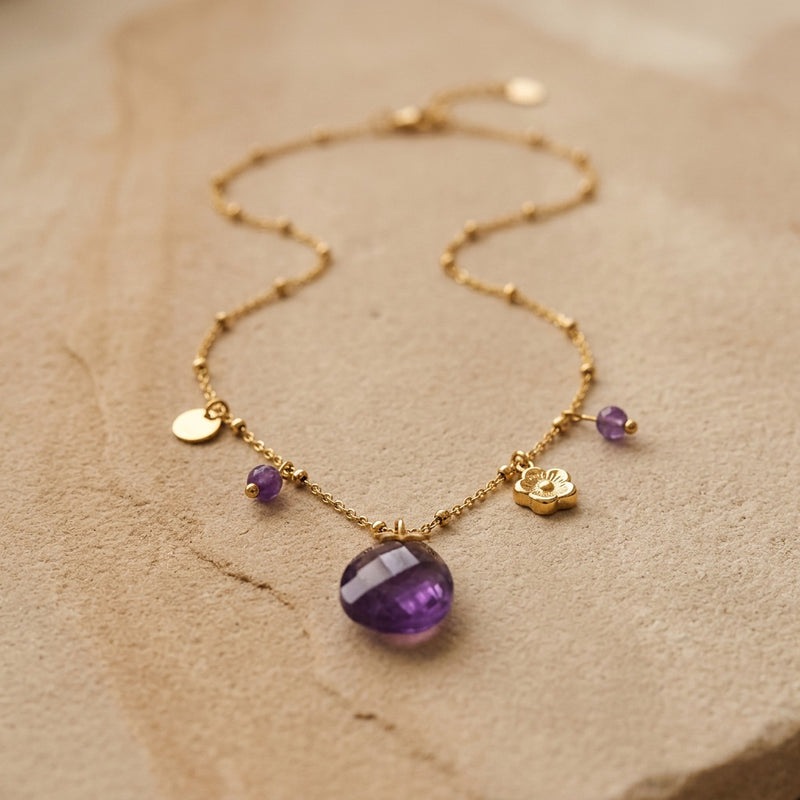 Amethyst Necklace "Joy"