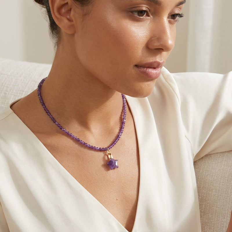 Amethyst Pendant "Stela"